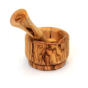 Olive Wood Mortar And Pestle