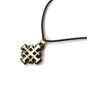 Genuine Olive Wood Mother of Pearl Jerusalem Cross