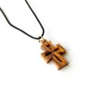 Genuine Olive Wood Hollow Cross