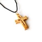 Genuine Olive Wood Jesus Cross