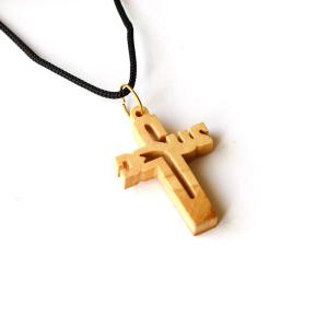 Genuine Olive Wood Jesus Cross