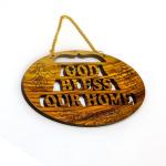 ” God Bless Our home” Olive Wood Wall Hanging From Jerusalem