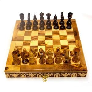 Chess Set Made From Olive Wood