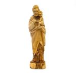 Joseph Holding Baby Jesus Olive Wood Statue