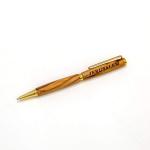 Handmade Olive Wood Ballpoint Pen With “Jerusalem” Engraving