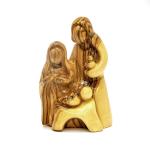 Wooden Statue Of The Holy Family Made In Bethlehem
