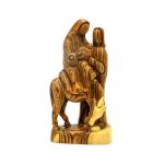 Abstract Holy Family – Flight To Egypt From Olive wood – Large