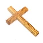 Plain Olive Wood Cross From Jerusalem