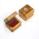 Olive Wood Jewellery Box Featuring A Mother of Pearl Jerusalem Cross