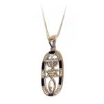 Messianic Seal  “Grafted In” of Jerusalem Pendant Swarovski crystal medium