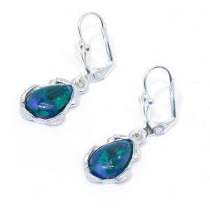 King Solomon Stone Earrings With Sterling Silver