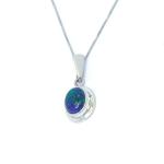 Sterling Silver Eilat Stone Pendant