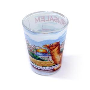 Shot Glass With a Camel and Jerusalem Scene