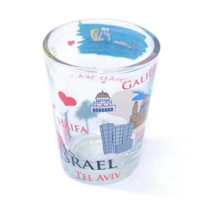 Shot Glass With Different Cities Of The Holy Land