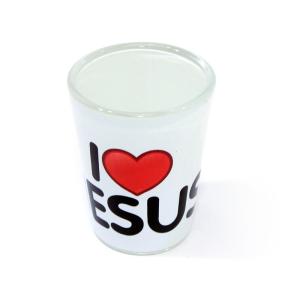 I LOVE JESUS Shot Glass