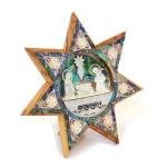 Mother of Pearl and Abalone Star Nativity From The Holy Land