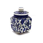 Hand Painted Set of Three Ceramic Pots From Jerusalem