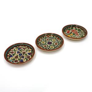 Hand Made Set Of Three Armenian Ceramic Bowls