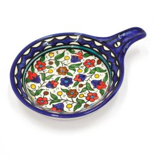 Spoon Rest Colorful Hand Painted Ceramics From The Holy Land