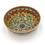 Floral Design Armenian Ceramic Small Bowl From Isarel