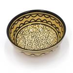 Armenian Ceramic ‘black And Beige’ Small Bowl Handmade