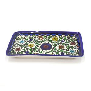Rectangular Ceramic Dish Hand Painted
