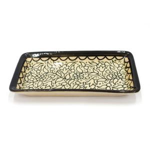 Beautifully Painted Rectangular Armenian Ceramic Dish