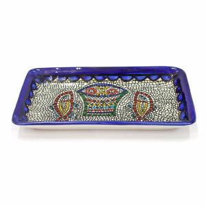 Armenian Ceramic Dish With Tabgha At See Of Galilee Pottery