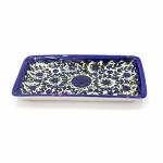 Armenian Ceramic Handmade Rectangular Dish From Jerusalem