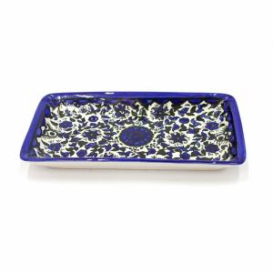 Armenian Ceramic Handmade Rectangular Dish From Jerusalem