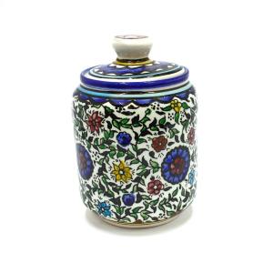 Floral Design Handmade Armenian Ceramic Jar