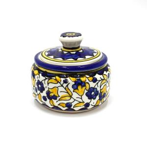 Handmade  Armenian Ceramic Jar Flower Design And  Hand Painted