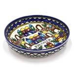 Jerusalem Hand Painted Armenian Ceramic Bowl
