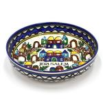 Jerusalem Hand Painted Armenian Ceramic Bowl
