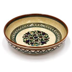 Floral Pattern Armenian Ceramic Bowl Hand Painted