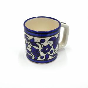 Hand painted Floral Design Armenian  Ceramic Espresso Cup