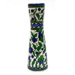 Armenian Ceramic Vase in Floral Style Handmade In Jerusalem