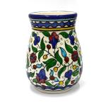 Colored Floral Design Armenian Ceramic Vase