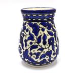 Armenian Ceramic Large Vase in Floral Style