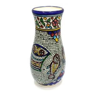 Armenian Ceramic Large Vase in Tabgha, Sea of Galilee Style