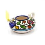 Handmade Armenian Ceramic Oil Lamp