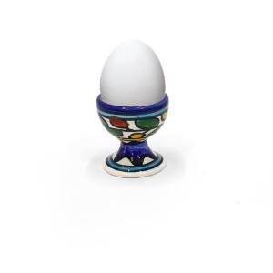Armenian Ceramic Egg Cup With Floral Pattern