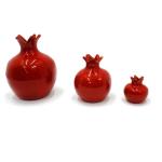 Set Of Three Handmade Armenian Ceramic Pomegranates