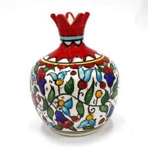 Large Pomegranate In Armenian Ceramic Made In Jerusalem