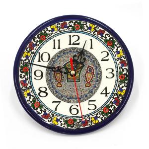 Clock Made From Armenian Ceramic With Tabgha Mosaic