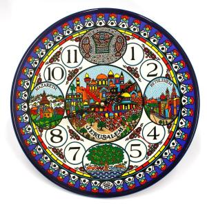 Holy Land Armenian Ceramic Clock – Large