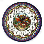 Jerusalem Scene Armenian Ceramic Clock – Large