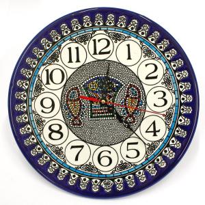 Armenian Ceramic Clock With Tabgha And Floral Design – Large