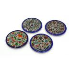 Armenian Ceramic Coaster Set Handmade In Jerusalem