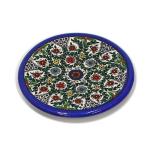 Hand Painted Floral Design Armenian Ceramic Coaster